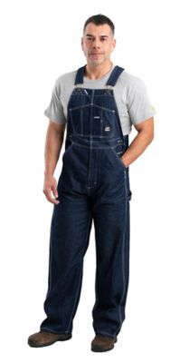 Berne Men's Unlined Bib Overall, B1212DN Men Overall, Coveralls Mens, Work Overalls, Mens Overalls, Bib Overalls, Colored Denim, Work Attire, Blue Denim, Top Styles