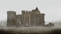 an image of a castle in the middle of nowhere