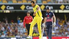 australia's batsmans look on as the ball is thrown to them during their cricket match