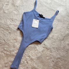 Nwt Forever 21 High Waist Bodysuit - Size: S Smoke Free | Offers Accepted New To Poshmark? Use Referral Code Justfoxii When You Sign Up For Poshmark And Get $10 Posh Credit! Trendy Bodycon Crop Top For Summer, Trendy High Waist Summer Bodysuit, Blue High Waist Stretch Bodysuit, Blue Bodycon Top For Spring, Trendy Stretch One-piece Top, Casual Bodycon Jumpsuits And Rompers For Summer, Fitted High Waist Blue Bodysuit, Casual Blue Bodysuit For Night Out, Forever 21 Fitted Bodysuit