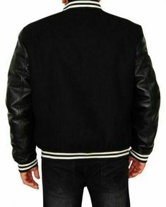 BBC Billionaire Boys Club Black Varsity Bomber Jacket Archie Andrews Riverdale, Varsity Jacket Men, Billionaire Boy, Billionaire Boys Club, Bbc, Real Leather, Varsity Jacket, Mens Jackets, Classic Style