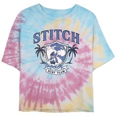 She'll love the look and feel of this Disney's Lilo & Stitch Surf Team Crop Top Tie Dye Juniors' Graphic Tee. © Disney FEATURES Crewneck Short SleevesFABRIC & CARE Cotton Machine wash Imported Size: X Large. Color: Blue Pink Light Yellow. Gender: female. Age Group: kids. Tie Dye Girl, Tall Hoodies, Crop T Shirt, Plus Size Fits, Disney Lilo, Sweaters And Jeans, Pink Light, Crop Tshirt, Lilo And Stitch