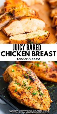 juicy baked chicken breast is an easy and delicious recipe