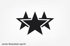 a black and white star icon on a white background