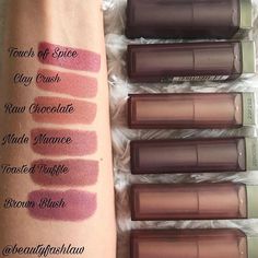 Maybelline Matte Lipstick, Make Up Factory, Chocolate Clay, Camouflage Makeup, Lipstick Tattoos, Lipstick Nude, Touch Of Spice, Maybelline Lipstick, Alat Makeup