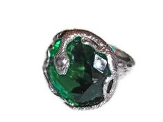 Unique Green Snake-shaped Jewelry, Artsy Jewelry, Snake Ring, Dream Clothes, Emerald, Portugal, Ships, Ring