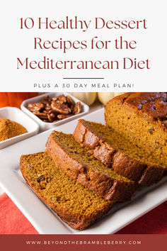 These healthy and delicious desserts are an excellent addition to your Mediterranean diet meal plan. - mediterranean diet for beginners | mediterranean diet meal plan | mediterranean diet recipes | mediterranean diet meal plan printable | mediterranean diet meal plan easy | healthy dessert recipes | clean eating recipes | mediterranean diet breakfast recipes | weight loss meal plans | meal prep recipes | healthy meal prep | mediterranean diet meal prep recipes Healthy Dessert Recipes Gluten Free, Dessert Recipes Gluten Free, Recipes Healthy Dessert, Mediterranean Diet For Beginners, Mediterranean Desserts, Meal Prep For Work, Meal Plan Printable, Mediterranean Diet Breakfast, Recipes Clean Eating