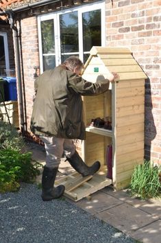 Shed Plans - My Shed Plans - A unique design of Welly Store. The Bottom is a Wellington Boot store and Boot puller, and the top is a small storage shed for your shoes, slippers or boots while wearing your wellys giving you the .. - Now You Can Build ANY Shed In A Weekend Even If Youve Zero Woodworking Experience! - Now You Can Build ANY Shed In A Weekend Even If You've Zero Woodworking Experience! Small Storage Shed, Boot Puller, Small Shed, Diy Storage Shed Plans, Wooden Shed, Lean To Shed Plans, Diy Storage Shed