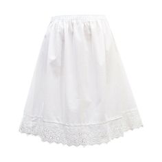 Women Lady Cotton Underskirt lace Petticoat Half Slip Elastic Waist Safety Skirt | eBay Elegant White Skirt With Cutwork Hem, Daywear Lace Lined Skirt, Lace Lined Skirt For Daywear, Lace Flared Skirt With Lace Trim, Flared Lace Skirt With Lace Trim, Flared Skirt With Lace Trim, Daywear Lace Petticoat With Lace Trim, White Cotton Skirt With Cutwork Hem, Lace Petticoat With Lace Trim And Tiered Skirt