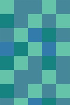 a blue and green checkerboard pattern that looks like it has been painted in different shades