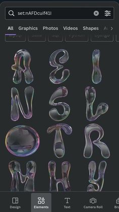 #3Dfont #Bubbleletters #Typography #Creativefonts #Graphicdesign Bubble Letters Canva Font, Canva Balloon Letters, Y2k Bubble Letters, Bubble Canva Fonts, Canva Bubble Elements, Bubble Letters Canva, Scrapbook Letters Canva, Bubble Font Canva, Canva Bubble Fonts