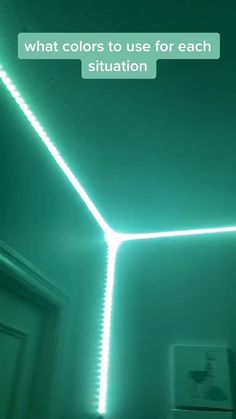 a room that has some lights on the ceiling