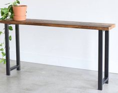 Trestle Table, Drop-leaf Table, Expanding Table, Console Table, Sofa Table, Entryway Table - Etsy Ikea Lack Coffee Table, Custom Console Table, Reclaimed Wood Console Table, Modern Console Table, Wood Furniture Living Room, Wood Bar Table, Farmhouse Console Table, Industrial Console Tables, Metal Console Table