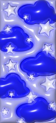 an abstract blue and white background with stars