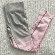 Gymshark Womens Ombr Seamless Leggings Size Small. Worn Once And Washed. No Flaws! Basically Brand New :) Pink Snug Fit Athleisure Bottoms, Pink Snug Fit Sporty Bottoms, Sporty Pink Snug Fit Bottoms, Pink Fitted Sporty Bottoms, Sporty Snug Fit Pink Bottoms, Stretch Breathable Pink Bottoms, Breathable Stretch Pink Bottoms, Pink High Stretch Breathable Bottoms, High Stretch Breathable Pink Bottoms