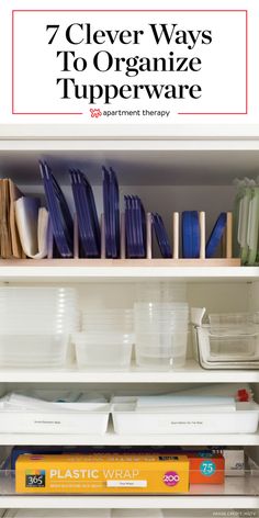 an organized pantry with plastic containers and other items