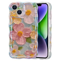 an iphone case with flowers on it