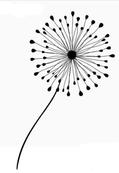 a dandelion with the words make a wish written on it's side