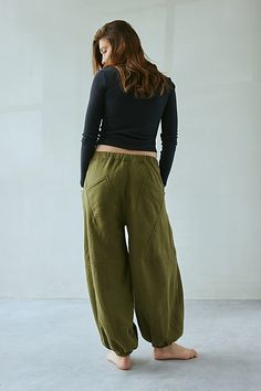 Updated Out From Under sweatpant in a barrel-leg, jogger style. Designed in a so sot fleeced knit featuring a low-rise elasticized waist, drawstring tie and wide barrel legs that cinch at the ankles. Only at Urban Outfitters. Features Out From Under Kai Extreme barrel jogger Barrel leg pant Soft and stretchy fleeced knit Low rise elasticized waist with tie Wide barrel leg Cinched hems Oversized, relaxed fit Cropped length Easy pull-on style UO exclusive Content + Care 58% Cotton, 42% polyester M Baggy Wide Leg Harem Pants For Leisure, Baggy Wide-leg Harem Pants For Leisure, Stretch Cotton Harem Pants For Leisure, Baggy Bottoms For Fall Leisure, Baggy Sweatpants Trousers For Fall, Baggy Sweatpants For Fall, Relaxed Fit Full-length Harem Pants For Streetwear, Baggy Cargo Bottoms For Athleisure, Athleisure Baggy Cargo Bottoms