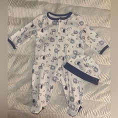 Never Worn- Button Footie Pajama. Size 3 Months Cotton Playtime Sets With Button Closure, Cotton Sets With Button Closure For Playtime, Baby Boy Nike, Dinosaur Pajamas, Holiday Pjs, Plaid Baby, Christmas Pajama Set, Girls Sleepwear, Footie Pajama