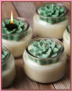 (paid link) Candle Supply is your one stop shop for all candle and soap making supplies. Find waxes, wick, essential oils, moulds, jars & more. Wholesale prices. Succulent Candles, Succulent Candle, Succulents Candles, Creative Candles, Handcrafted Gifts