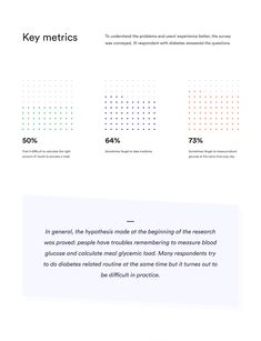 an info sheet showing the different types of data in each page, and how they are used