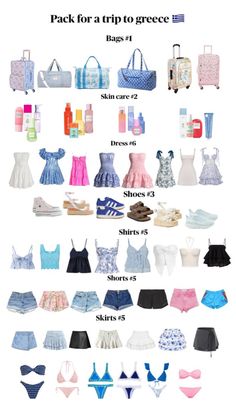 Pack For Greece, Cute Easy Outfits For School, Cute Travel Outfits, Pack For A Trip, Trip To Greece, Fit Clothes, Preppy Summer Outfits, Smart Dressing, Warm Tights