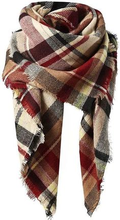 Romanian Souvenirs, Scarf Outfit Winter, Fall Blanket, Tartan Scarf, Stylish Scarves, Plaid Blanket Scarf, Fall Scarves, Pink Scarves