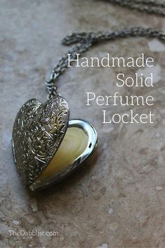 Perfume Locket, Diy Perfume, Antique Shop, Solid Perfume, Homemade Beauty Products, Diy Natural Products, Diy Bath Products, Diy Beauty, Homemade Gifts