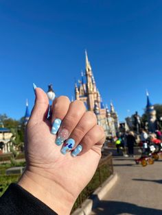 Disney Stitch Nails, Stitch Nails, Diy Disney Ears, Diy Disney, Pretty Gel Nails, Disney Ears, Disney Diy, Disney Stitch