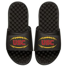 Show off your team spirit when you get these USC Trojans Football Logo Slide Sandals from ISlide. Ohio State Buckeyes Football Logo, Florida State Seminoles Football, Usc Trojans Football, Seminoles Football, Ohio State Buckeyes Football, Football Shop, Buckeyes Football, Custom Slides, 17 Black