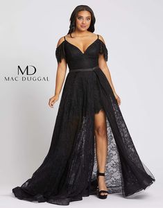 Plus Size Prom Dresses 2020 at couture candy. Find Designer Short and Long Plus Size prom dresses at affordable or sale price. Neckline Embroidery, Formal Wear Dresses, Cold Shoulder Lace, Mac Duggal Dresses, Evening Dresses Plus Size, Embellished Gown, Formal Dresses For Weddings, Plus Size Prom Dresses