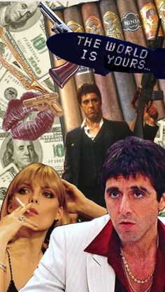 Tony Montana And Elvira Wallpaper, The World Is Yours Wallpaper, Cute Spanish Quotes