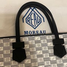 New, Moreau Paris Laptop Bag. Pristine. Includes Dustbag. 14.5 Inches X 10.5 Inches. Moreau Paris Bag, Laptop Bag, Dust Bag, Bag Lady, Laptop, Black White, Paris, Black And White, White