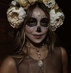 Half Face Catrina Makeup, Day Of Dead Costume, Mexican Halloween Costume, Mexican Halloween