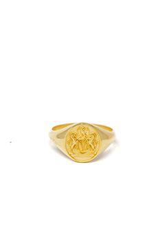 Signet rings date back to Ancient Egypt and Ancient Nubia where they were used to seal and authenticate documents by the wearer. Handcrafted with precious metals using the traditional lost-wax casting technique. Our Crest Signet Ring II features a carving of the county's national crest in the style of our signature signet ring in a medium size. Metal Info & Care Available in: Sterling Silver, 18K Gold Vermeil (18K Gold over Sterling Silver), Solid 10K, 14K, 18K, & 24K Gold. Made with fairly sour Ancient Nubia, Family Crest Rings, Signature Rings, Signet Rings, Wax Casting, Lost Wax Casting, Lost Wax, Custom Metal, Ancient Egypt