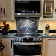 Copper Kitchen Backsplash (Celtic Tree of Life with Border, Black&Copper Color) Gothic Kitchen Backsplash, Green Kitchen Cabinets Copper Backsplash, Tree Of Life Backsplash, Kitchen Backsplash Black Countertop Backsplash.com, Copper Kitchen Backsplash Lowe's, Copper Tile Backsplash, Celtic Border, Copper Kitchen Backsplash, Unique Kitchen Backsplash