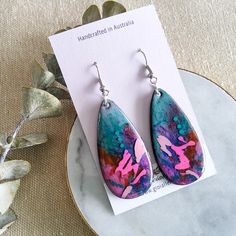 Individually hand painted works of art for your ears. Made lovingly in my home studio in gorgeous Hervey Bay, Queensland. Hervey Bay, Etsy Earrings Dangle, Works Of Art, Queensland, Dart, My Home, Jewelry Earrings Dangle, D Art, Dangle Drop Earrings