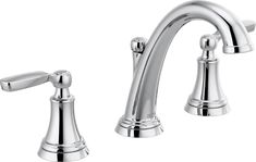 two handle bathroom faucet in chrome finish