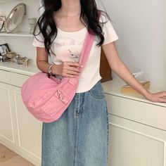 1 Casual Bucket Shoulder Bag For School, Casual Bucket Bag For School, Casual Shoulder Bucket Bag For School, Casual Handheld Bucket Bag For School, Trendy Everyday Bags With Snap Closure, Casual Canvas Hobo Bag For School, Casual Canvas Satchel, Casual Satchel For Daily Use, Casual Bucket Satchel