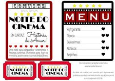 an image of a movie ticket with hearts and stars on the front, in spanish