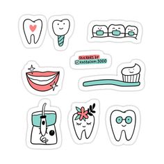 Decorate laptops, Hydro Flasks, cars and more with removable kiss-cut, vinyl decal stickers. Glossy, matte, and transparent options in various sizes. Super durable and water-resistant. Dental Stickers, Dentist Cartoon, Dental Wallpaper, Dentist Assistant, Dental Posters, Dental Shirts, Dental Fun, Dental Gifts, Dental Art