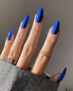 Azure Nails, Vibrant Blue Nails, Deep Blue Nails, Bright Blue Nails, Cobalt Blue Nails, Winter Palette