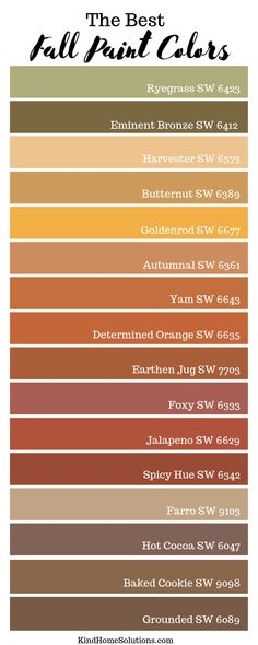 the best fall paint colors for your home