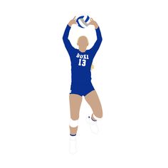 a female volleyball player jumping to hit the ball