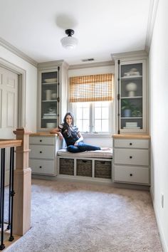 Built In Around A Window, Custom Window Seat With Storage, Built Ins Around Radiator, Built Ins Around Window, Daisy Activities, Bench Shelf, Built In Window Seat, Window Bench Seat, Window Seat Design