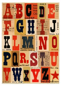 an old fashioned alphabet with letters and numbers on it's sides, all in different colors