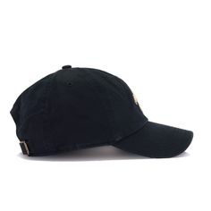 Adjustable hat. Cap is "One Size Fits Most" (OSFM). Who dat? Hat Material: 100% CottonCrown: BlackVisor: BlackButton: BlackUndervisor: BlackFront Logo: Seashell/White/Black’47: WhiteStrap: Black Black Dad Hat With Curved Brim For Outdoor, Black Curved Brim Dad Hat For Outdoor, Black Casual Dad Hat For Outdoor, Black Cotton Snapback Hat With Short Brim, Casual Black Adjustable Dad Hat, Casual Black Cap Hats, Classic Black Baseball Cap With Curved Brim, Black Baseball Cap With Curved Bill, Black Baseball Cap With Curved Brim