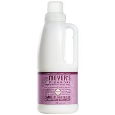 Mrs. Meyer’s Clean Day Liquid Fabric Softener Mrs Meyers, Liquid Fabric, Peony Fabric, Liquid Fabric Softener, Fabric Conditioner, Cleaning Day, Household Cleaning Supplies, Washing Machines, Static Cling