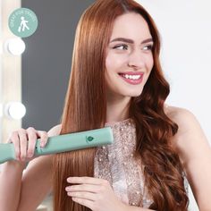 Elevate your hairstyling game with the USB Rechargeable Cordless Hair Straightener. Perfect for at-home use or on the go, this innovative hair tool combines convenience and performance, ensuring your hair looks sleek and smooth anytime, anywhere. Key Features: USB Rechargeable: Easily charge your straightener with the included USB cable. The 2500mAh battery provides up to 40 minutes of use after a full charge, making it perfect for travel or quick touch-ups throughout the day. Ceramic Coating He Eye Makeup Concealer, Cordless Hair Straightener, Hair Steamers, Travel Makeup Brushes, Hair Tool, Concealer Makeup, Styling Comb, Eye Concealer, Ceramic Coating